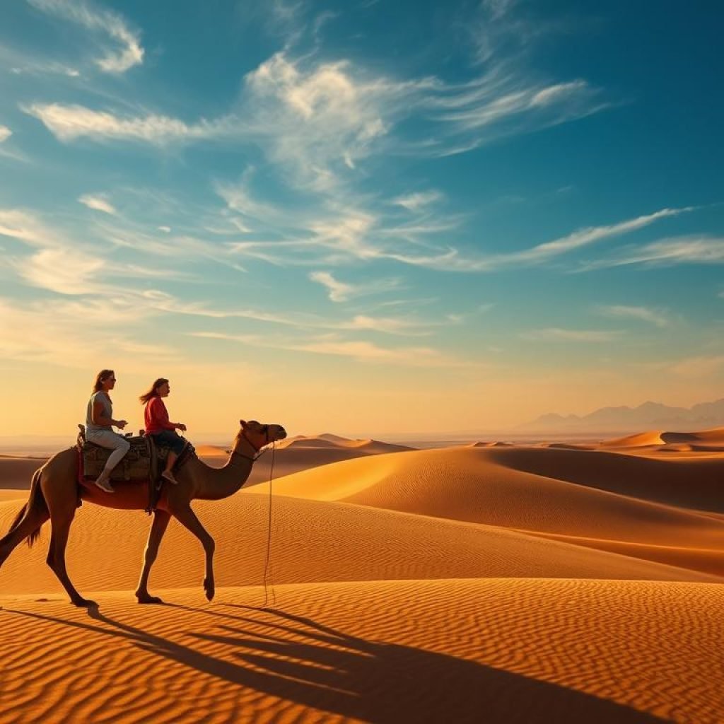 Camel rides in the Sahara Desert Camel rides in the Sahara Desert
