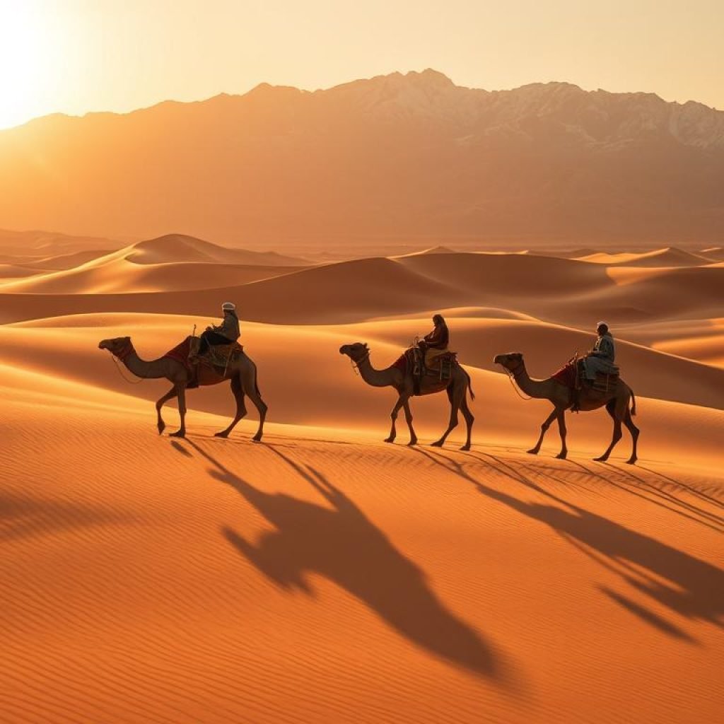 Camel trekking in Morocco Camel trekking in Morocco