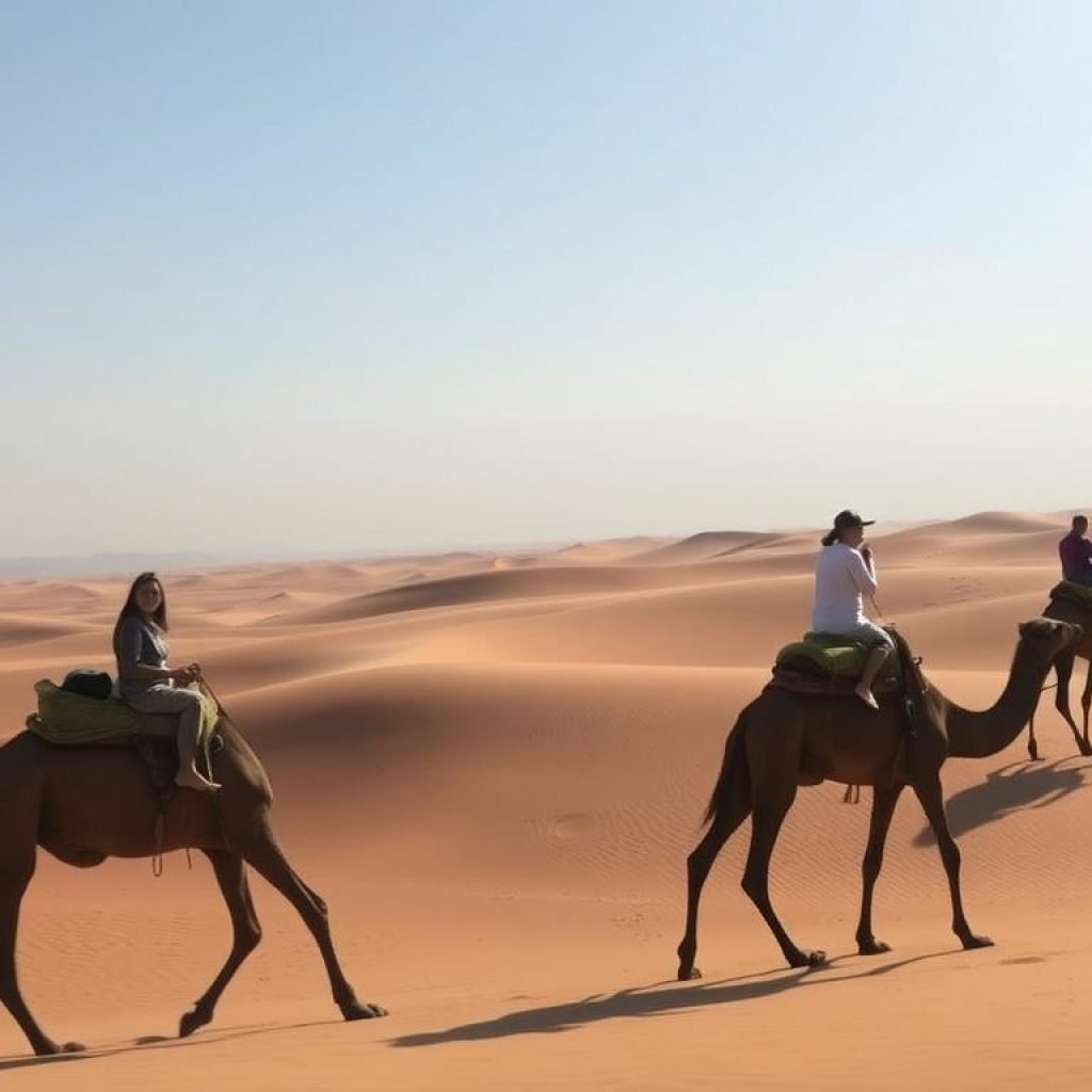 Camel trekking in Morocco Camel trekking in Morocco
