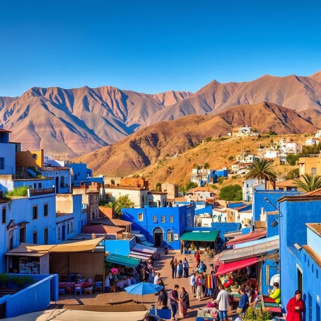 Chefchaouen scenic view Chefchaouen scenic view