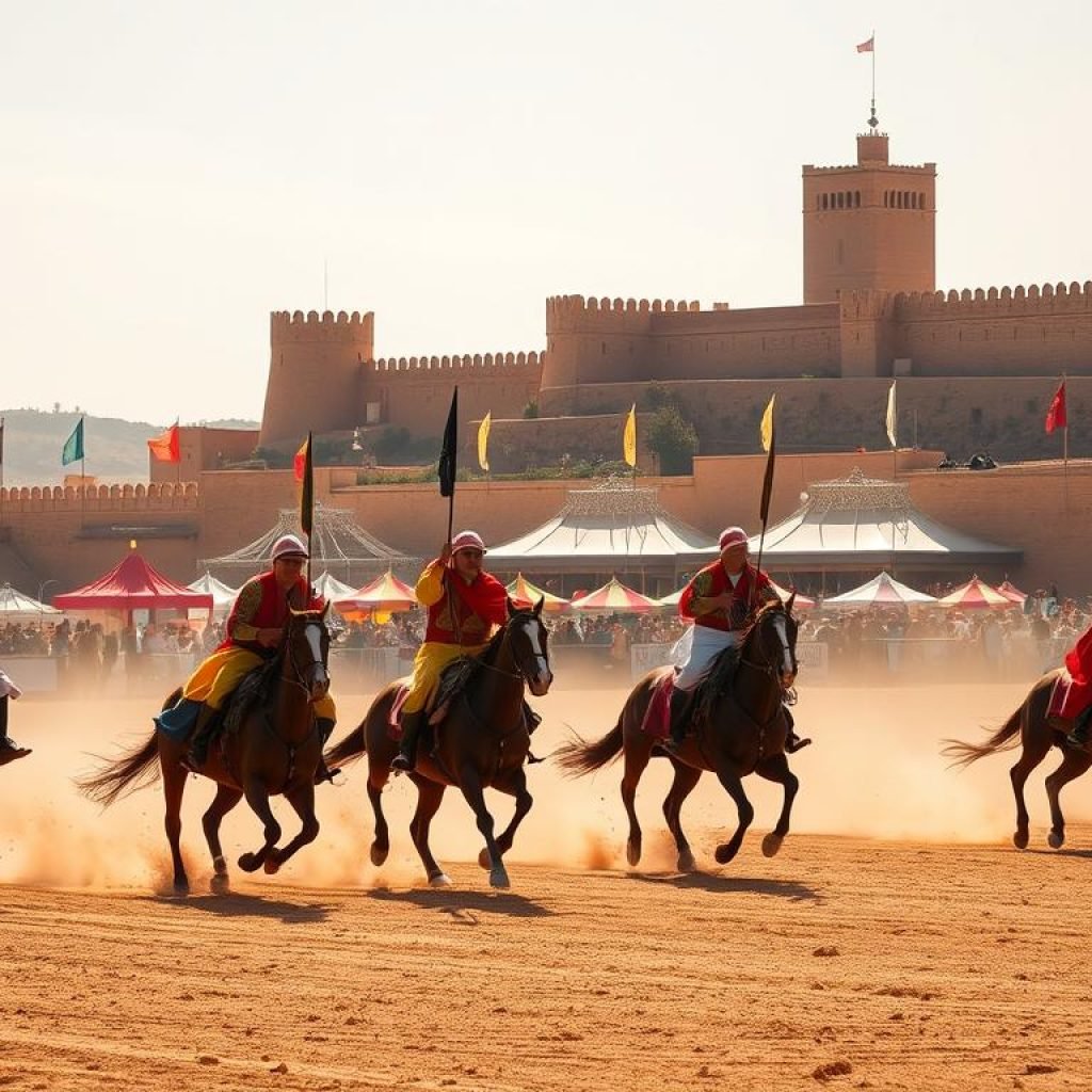 Fantasia horse show Meknes