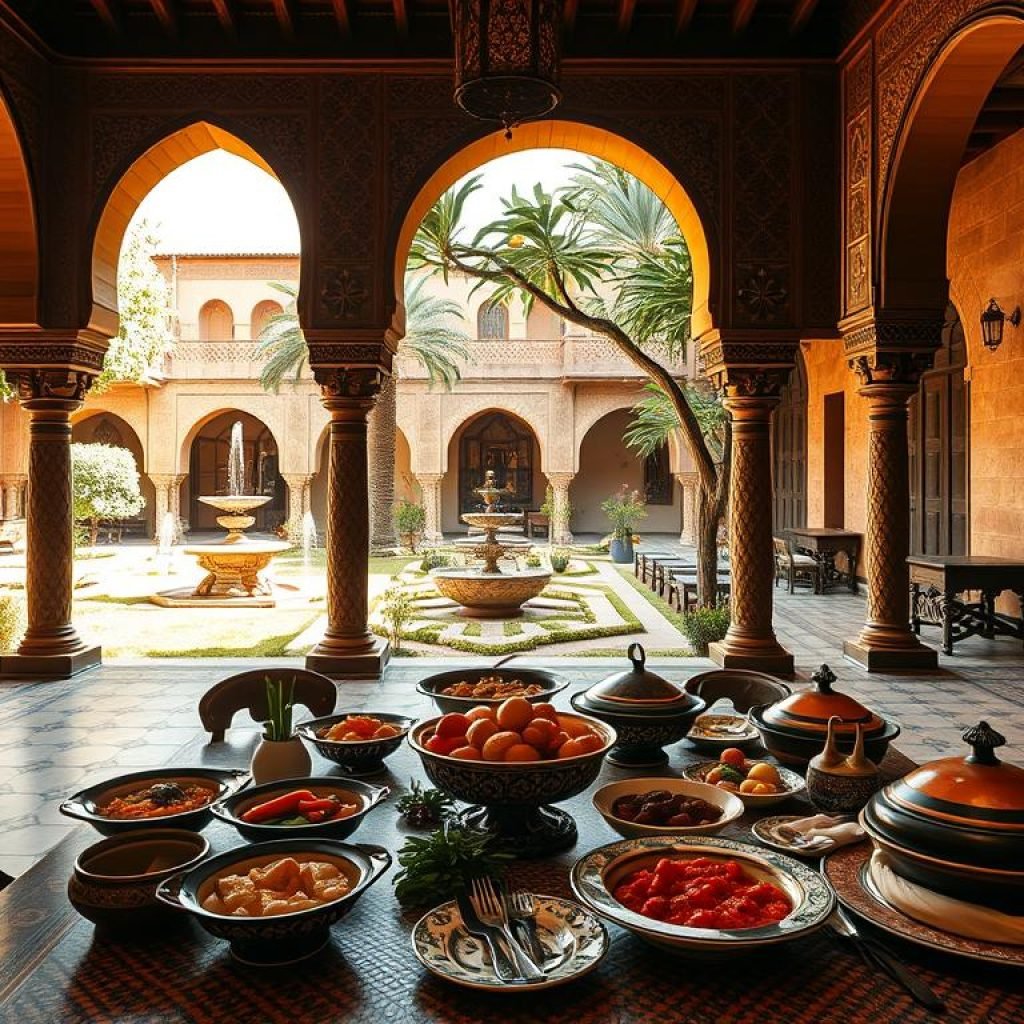 Glaoui Palace Morocco dining options