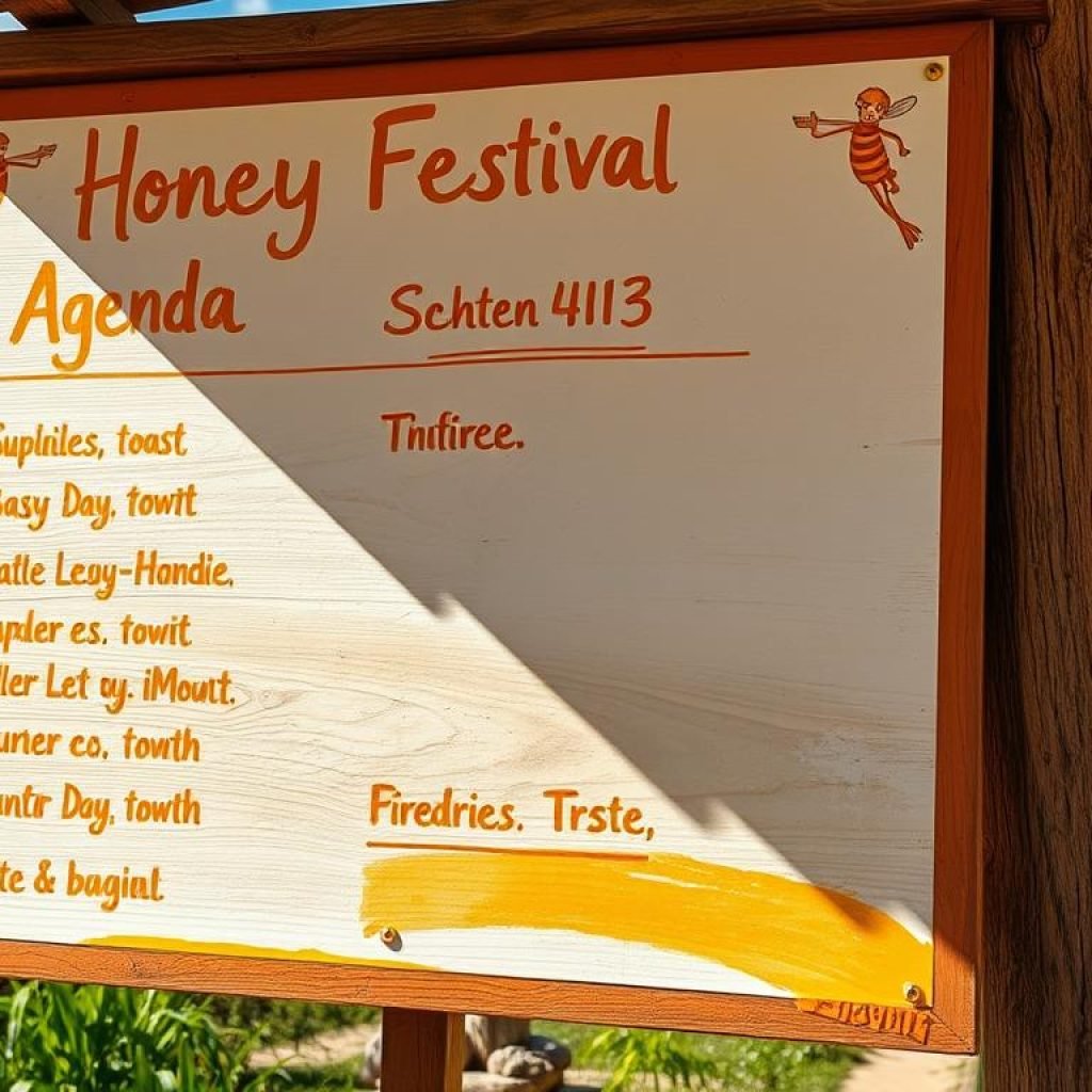 Honey Festival Schedule
