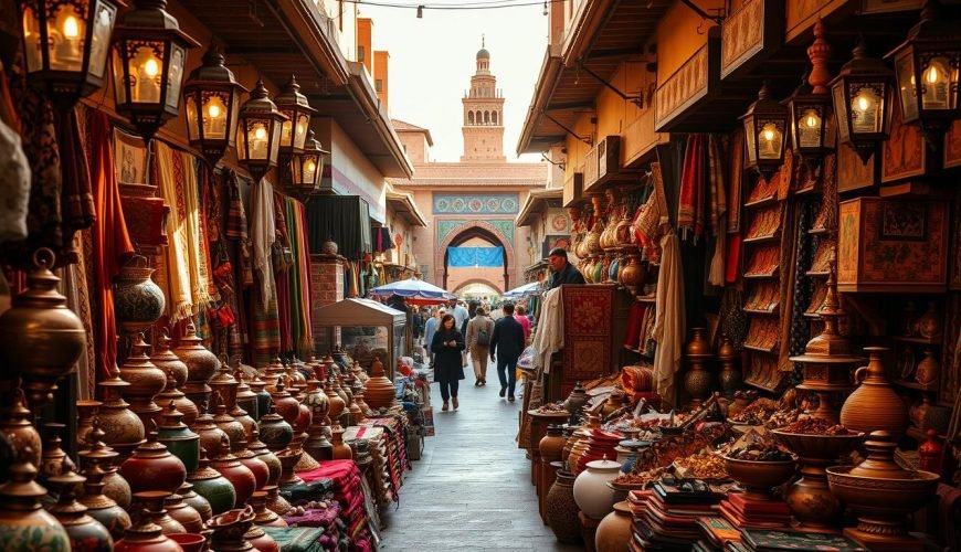 Moroccan art shopping