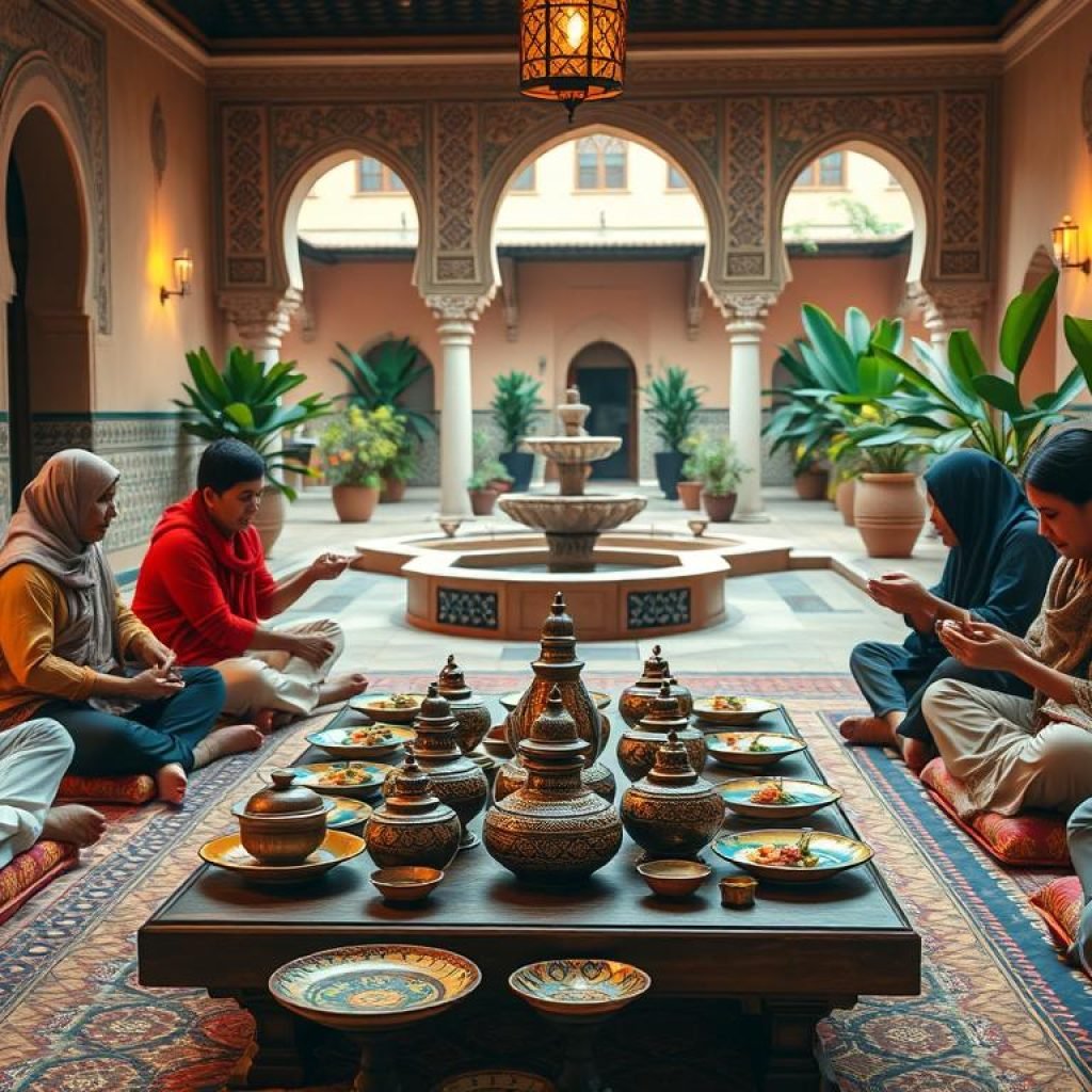 Moroccan dining etiquette Moroccan dining etiquette