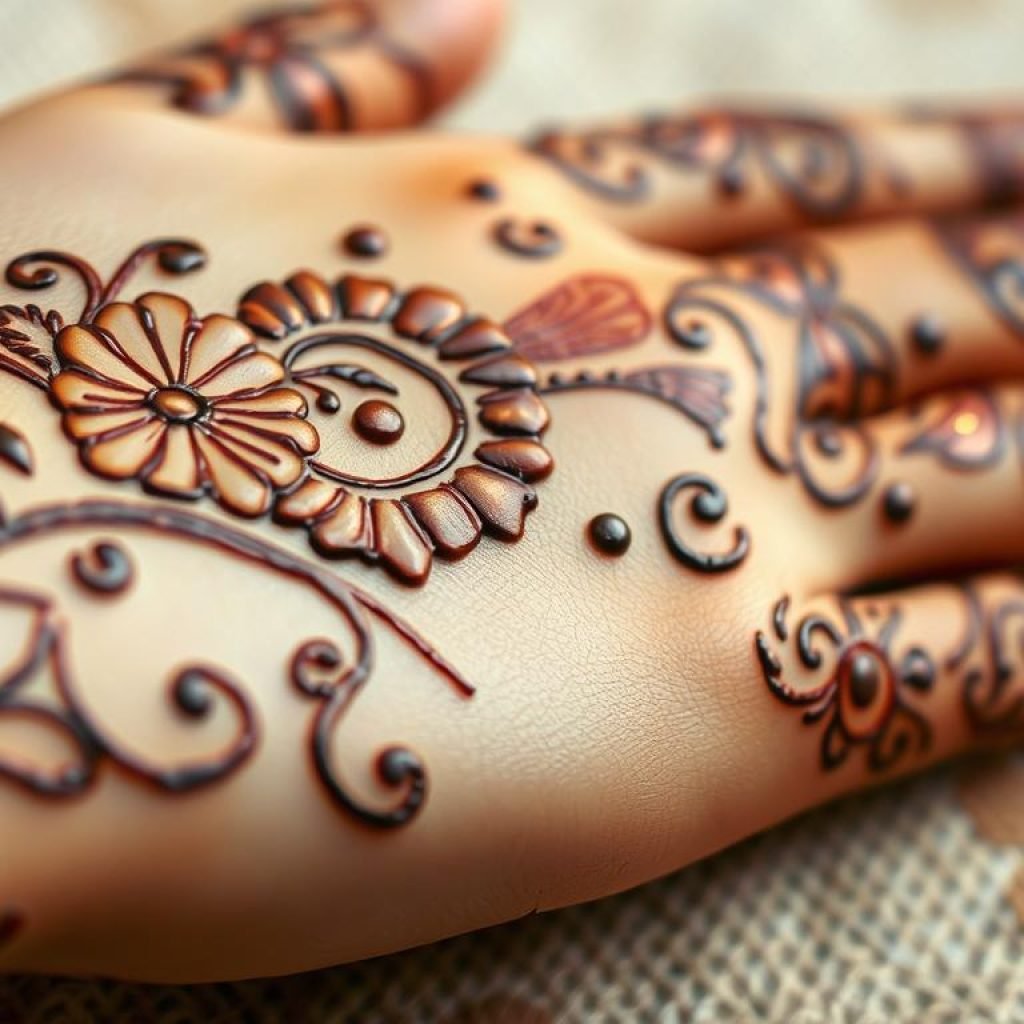 Moroccan henna design Moroccan henna design