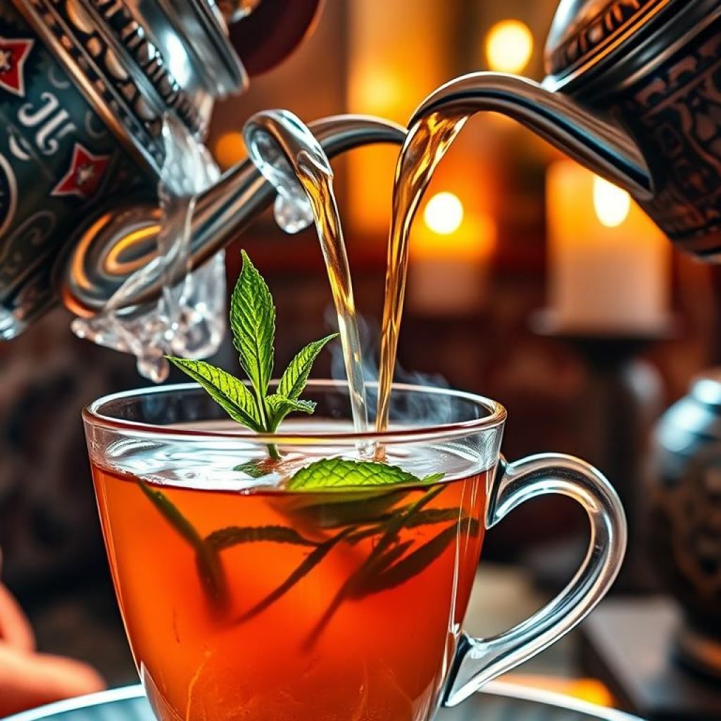 Moroccan mint tea Moroccan mint tea