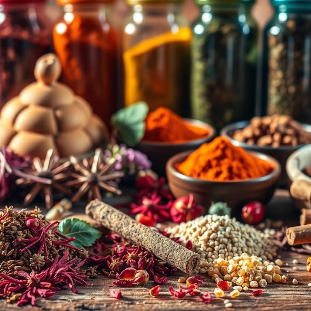 Moroccan spices and ingredients Moroccan spices and ingredients