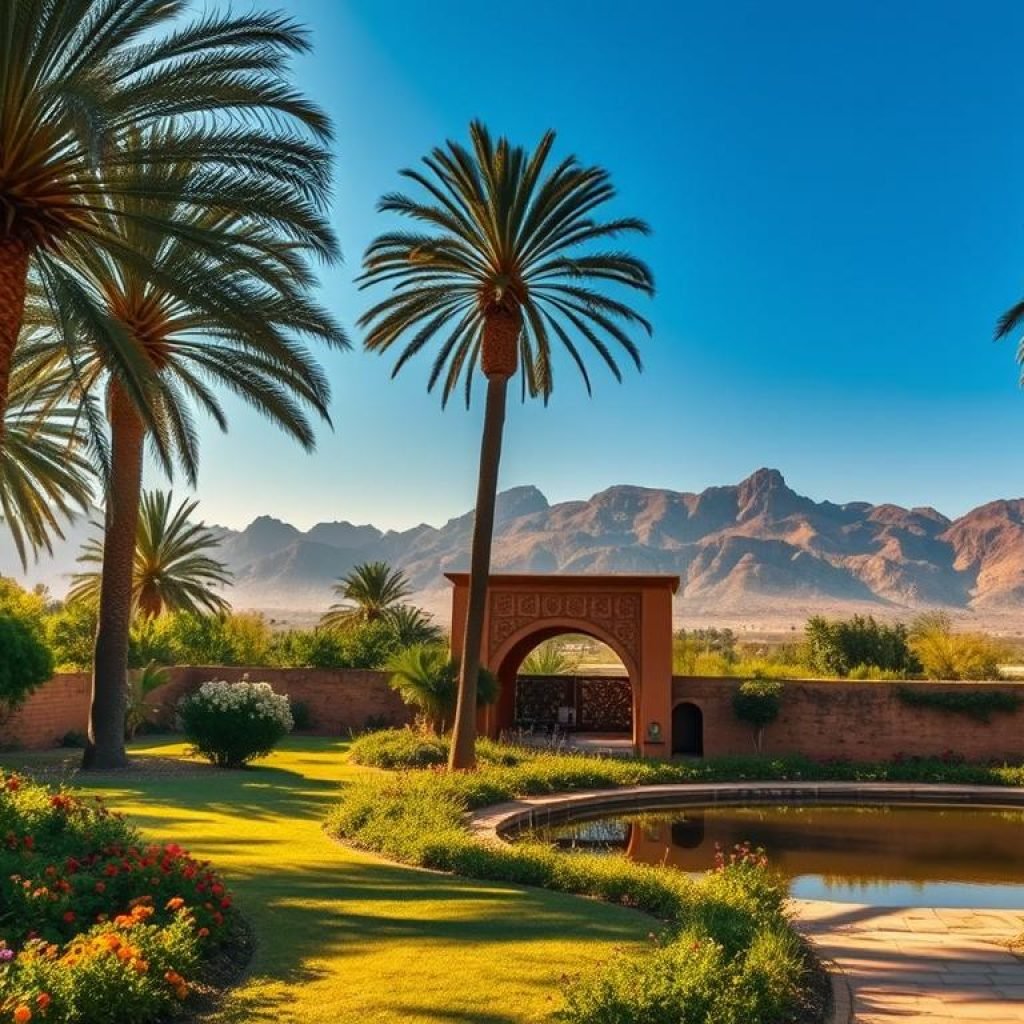 Morocco oases landscape Morocco oases landscape