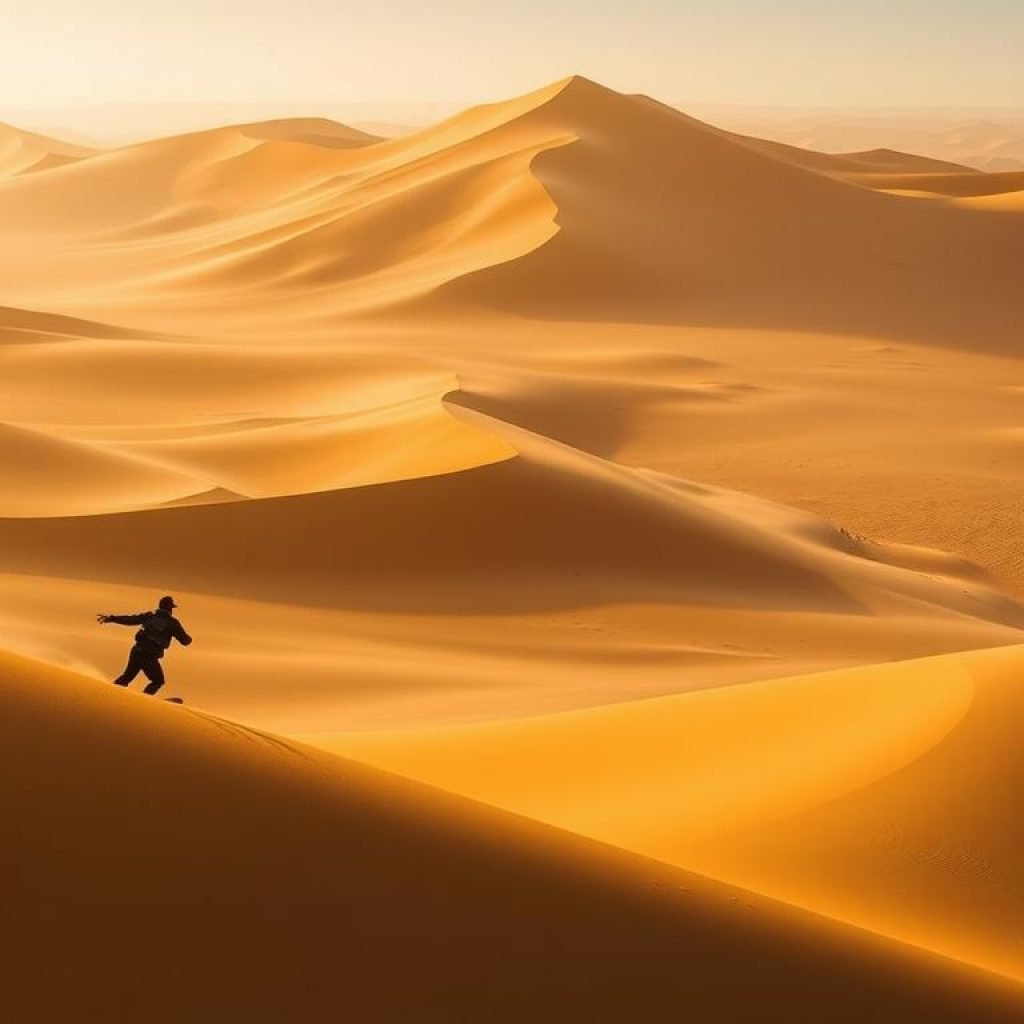 Sahara Desert sandboarding Sahara Desert sandboarding