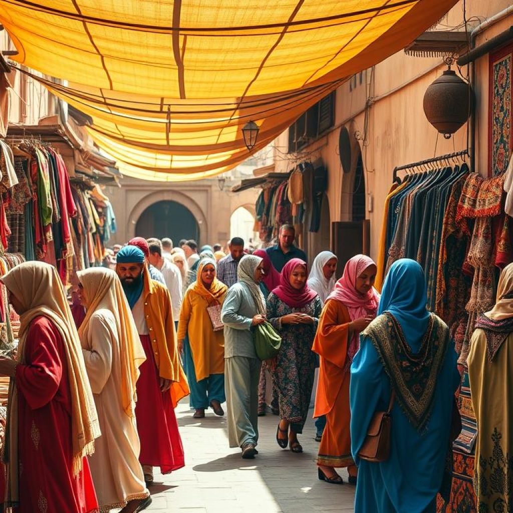 Shopping in Moroccan souks Shopping in Moroccan souks