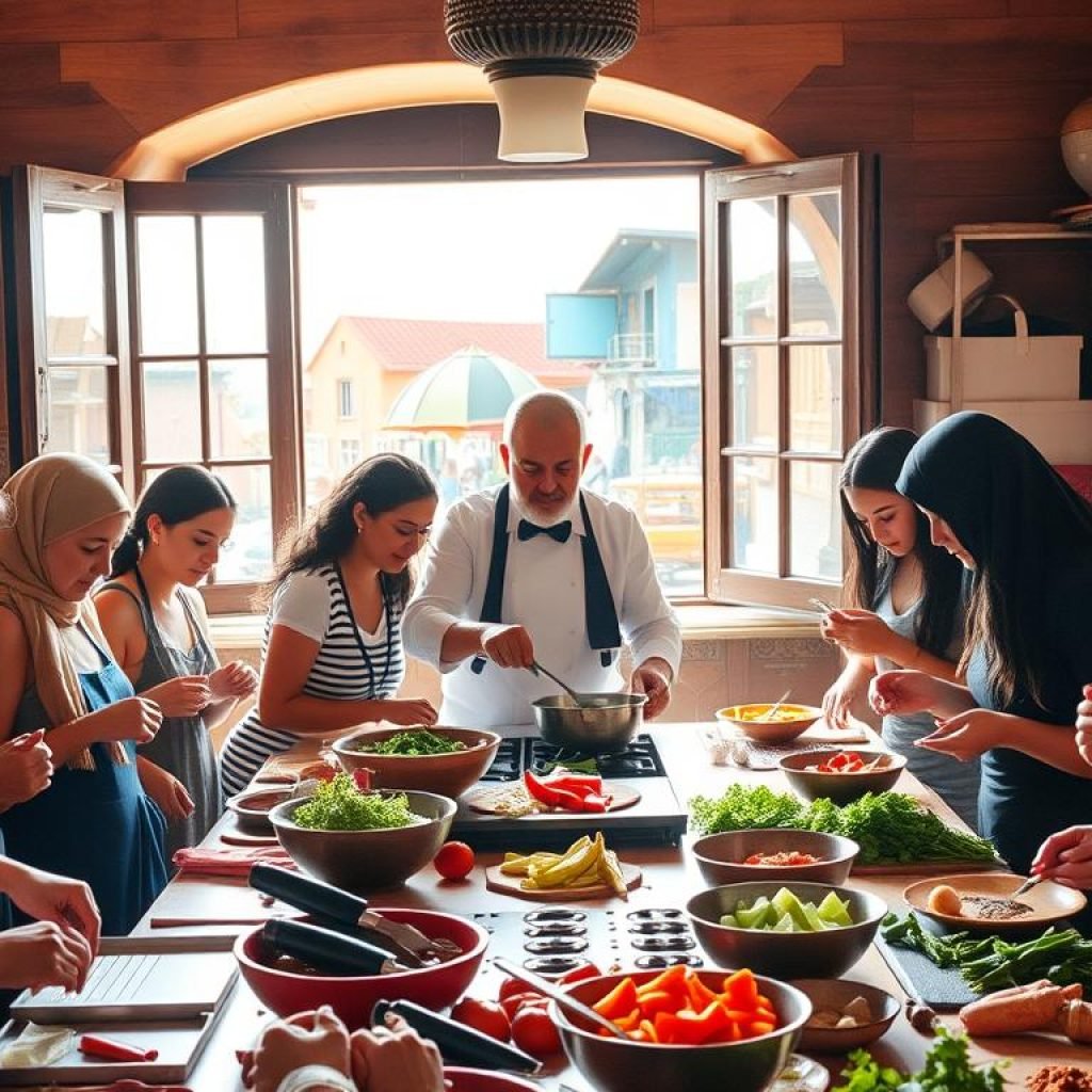 hands-on cooking class