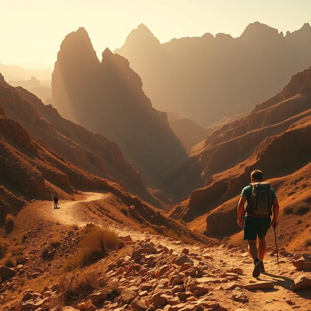 hiking in Morocco