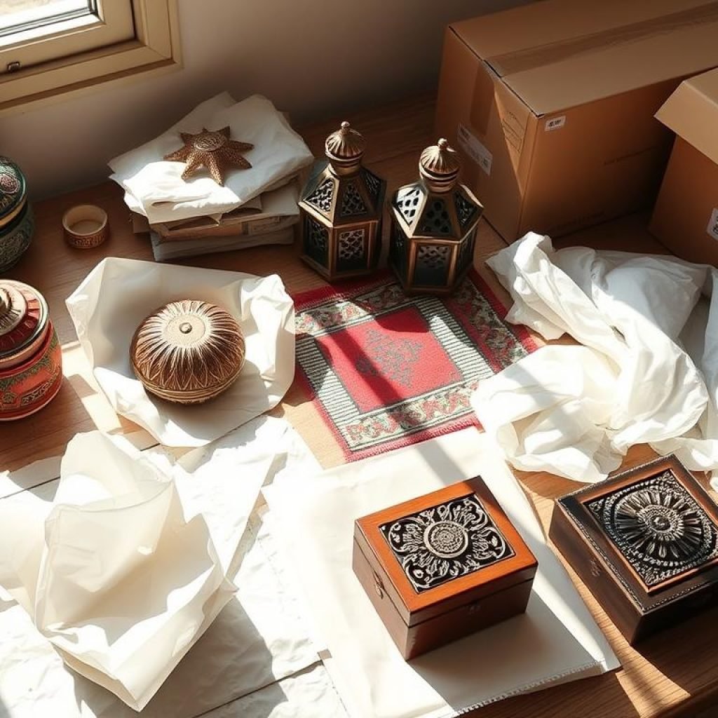 packing souvenirs for shipping